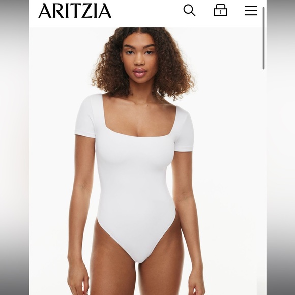 Aritzia square neck bodysuit size medium - Picture 1 of 1